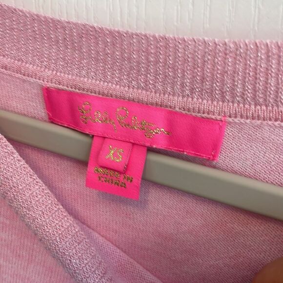 Lily Pulitzer Pink Cool Knit Long sleeve top Cobo Sweater - XS- Great Condition - Picture 8 of 12